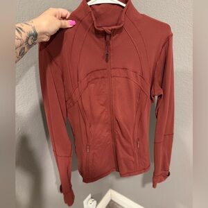 Lululemon Define Jacket - Women's Rust Zip-Up Athletic Jacket